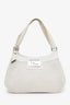 Christian Dior White Logo Diorissimo Shoulder Bag