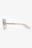 Chloe Gold '127S' Aviator Sunglasses