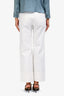 Max Mara White Cotton Wide Leg Pants Size 2