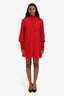 Amanda Uprichard Mockneck Long Sleeve Mini Dress Size S
