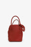 Hermès 2012 Rouge Clemence Leather Lindy 30