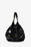 Louis Vuitton Black Patent Leather Surya XL Perforated Logo Top Handle Bag