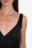 Tom Ford Black Mesh Bra Detail Midi Dress Size 38