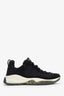 Pre-loved Chanel™ Black Suede Quilted Tweed CC Sneaker Size 37