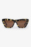 Bottega Veneta Tortoiseshell Cat Eye Sunglasses