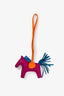 Hermès Purple/Orange/Teal Leather Rodeo PM Charm