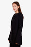 Haider Ackermann Black Wool V-Neck Blazer Size 36