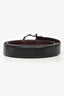 Salvatore Ferragamo Black Leather Gancini Belt