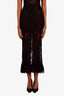 Paco Rabanne Black Lace Detailed Maxi Skirt Size 34