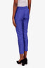 Louis Vuitton Blue Monogram Drawstring Detail Slit Jogging Pants Size 34