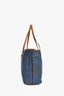 Moynat Blue Canvas "Oh" MM Tote