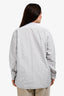 Sofie D'Hoore Blue Cotton Striped Long Sleeve Top Size 44