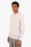 Salvatore Ferragamo White Cotton Crewneck Sweater Size M Mens