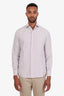 Loro Piana Purple Cotton Silk Button Up Shirt Size M Men's