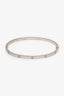 Cartier 18K White Gold Small Model Love Bracelet Size 20