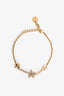 Christian Dior Gold Tone Crystal Clair D Lune Bracelet Set