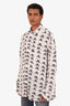 Balenciaga White/Black Logo Button-Down Shirt Size 2 Men's