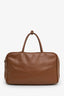 Miu Miu Brown Leather Beau Large Top Handle Bag With Strap