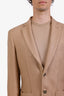 Loro Piana Camel Single Breasted Blazer Size 50 Mens