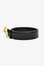 Versace Black Smooth Leather Medusa Head Belt Size 100 Men's