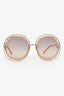 Chloe Light Pink/Silver Round '120S' Sunglasses
