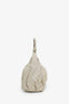 Gucci White GG Signature Leather Small Abbey D-Ring Hobo