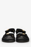 Pre-loved Chanel™ Black Pearl Detail Dad Sandals Size 38.5C