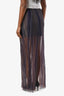 The Row Brown/Purple Tulle Panelled Midi Skirt Size 36