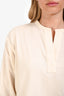 Sofie D'Hoore Cream Wool Long Sleeve Tunic Top Size 40
