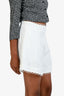 Zimmermann White Linen Scalloped Shorts Size 2