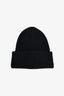 Bonnet Face en maille noire Acne Studios