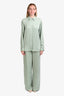 Kith Sage Green Satin Shirt Size XL + Pants Size M Set