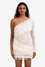 Tularosa White Crochet Off-the-shoulder Dress Size XS