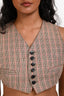 Jean Paul Gaultier Femme Pinstripe Cropped Vest Size 40