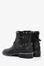 Stuart Weitzman Black Leather Studded Zip Up Boots Size 6.5