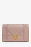 Christian Dior 2017 Pink Leather Diorama Wallet On Chain