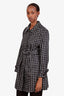 Prada Vintage 2011 Black/White Nylon Trench Coat Size 42