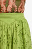 Rococo Sand Green Eyelet Maxi Skirt Size S