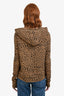 Nili Lotan Leopard Print Cotton 'Janie' Hoodie Size XS