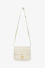 Celine 2021 Cream Leather Medium Tabou Crossbody Bag