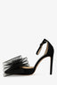 Jimmy Choo Black 'Averly 100' Bow Heels Size 37.5