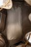 Pre-loved Chanel™ 25 Taupe Quilted Suede Small Bucket Bag