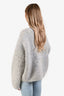 Chloe Grey Mohair Wool Knit Sweater Size XS
