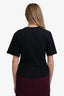 Isabel Marant Black Cotton Cinched T-Shirt Size M