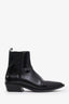 Bottines pointues en cuir verni noir Anine Bing, pointure 39