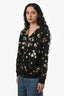 Gucci Black Gold Star Logo Hoodie Size XS