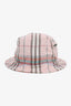 Burberry Pink Cotton Check Bucket Hat Size M