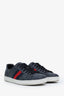 Gucci Grey GG Supreme Canvas Red Python Trim Web Ace Sneakers Size 10 Men's