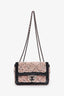 Pre-loved Chanel™ 24P Black/Pink Sequins CC Mini Single Flap Bag