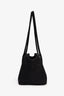 The Row Black Suede Terrasse Shoulder Bag